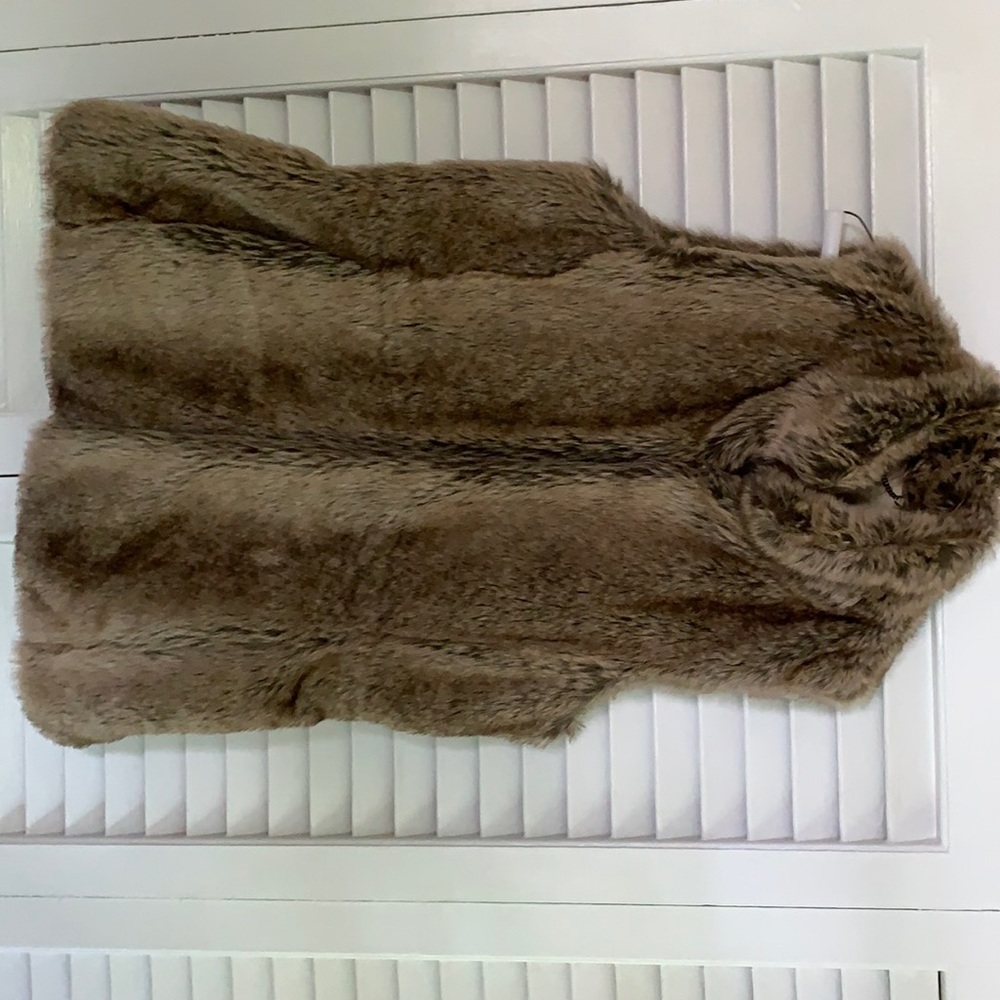Faux fur vest